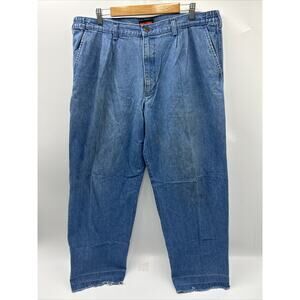 Vintage Wolverine Men's Grunge Straight Leg Cargo Work Jeans Size 40x32 Blue